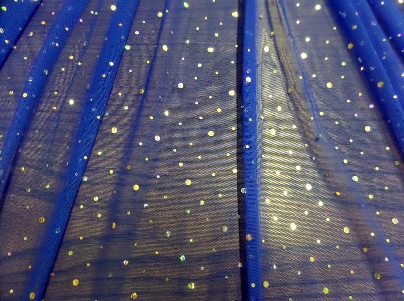 10.Royal-Silver Mesh With Holo Sequins